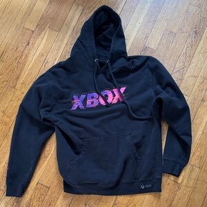Black Xbox Hoodie with Pink Logo Medium Meta Threads